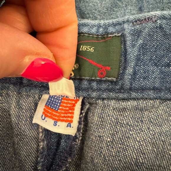 Orvis Vintage Denim Midi Skirt Women's Size 10P Blue A-Line Casual - Picture 5 of 6